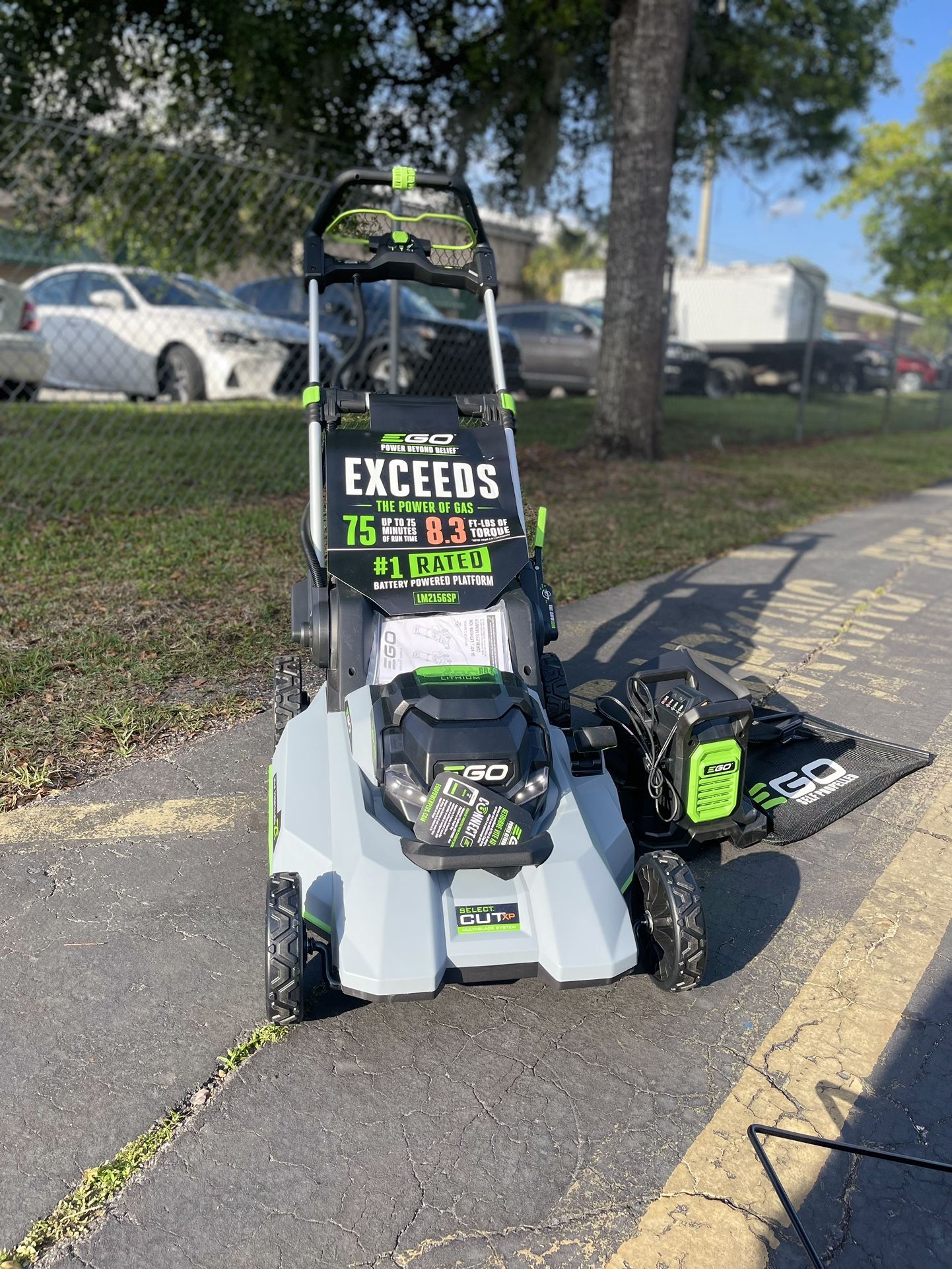 EGO POWER+ Touch Drive 56-volt 21-in Self-propelled Cordless Lawn Mower 7.5 Ah Plus Jumbo Battery