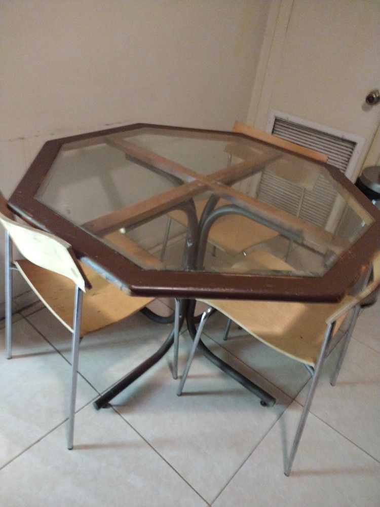 Glass Top Table