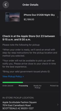 iPhone Duo 512 GB  OCT 23 PICKUP  (UNLOCKED)