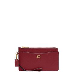 NWT Coach L Zip Wristlet Cherry 