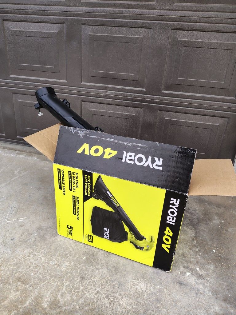 RYOBI 40V Vac Attack Cordless Battery Leaf Vacuum/Mulcher (Tool Only)
