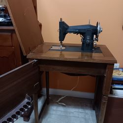 Sears Roebuck Kenmore Long Sewing Machine 1954