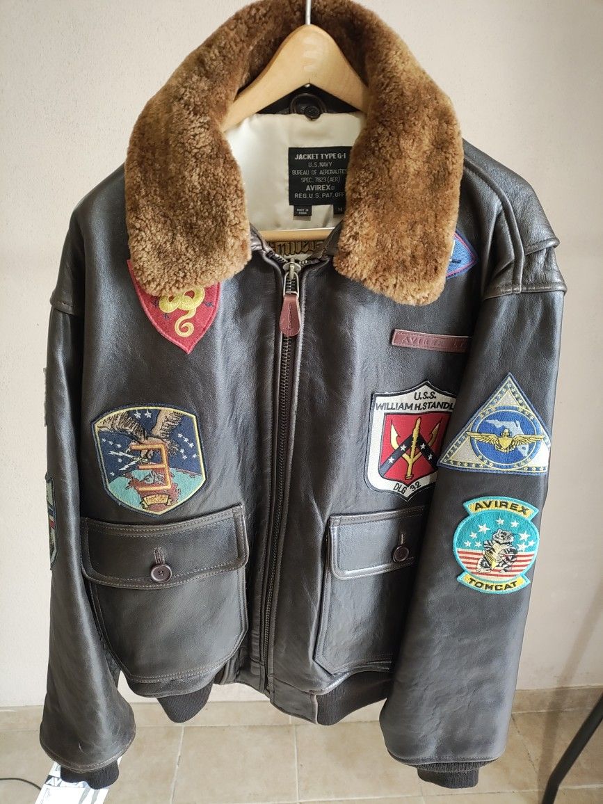 Avirex US Navy Leather Bomber Jack