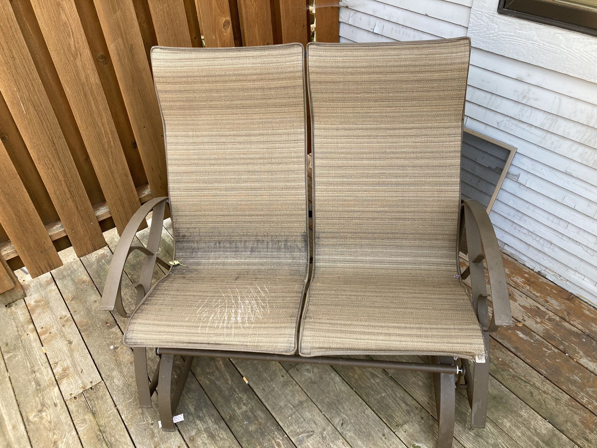 Patio Set And Glider