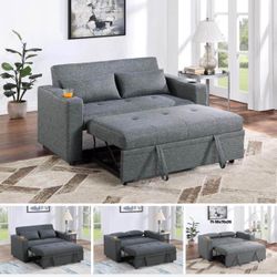 $299 Loveseat Pull Out Bed  59 In Wide 