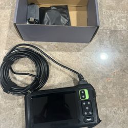 Endoscope Camera with Light, 4.3" Inspection Camera, 1920P HD Borescope Camera with 8 LED Lights, IP67 Waterproof Snake Sewer Camera, 16.4FT Semi-Rigi