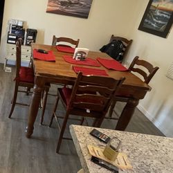 Bar Height Dining Table & Chairs