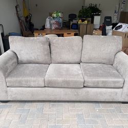 Grey/Beige Couch - Pickup Today