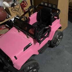 Pink Ride On Jeep