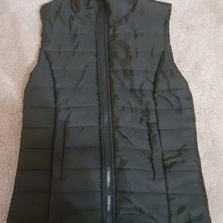 Say What? Brand Women's Size S Black Polyester Zippered Vest w/ Pockets