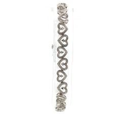 Ladies Sterling Silver Heart Link 7-inch Bracelet 11056893