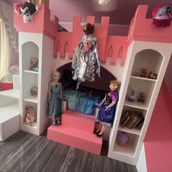 Princess Castle Double Bed With Slide