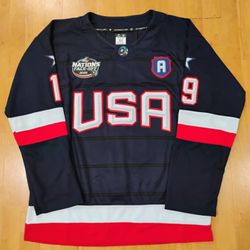 Season End Sale! Matthew Tkachuk USA Faceoff Blue Jersey 