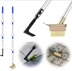 BRAND NEW - 2-in-1 Weeding Tool Set with Crevice Hook and Wire Brush