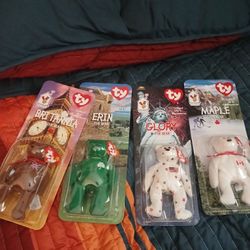 Brand New 4 Piece TY Beanie Baby Collection!