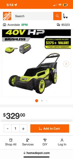 Ryobi 40v Lawnmower