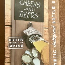 New/Unopened Magnetic Chalkboard Bottle Opener