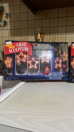 light sculpture  stars