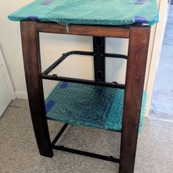 TV Stand With Glass Shelves