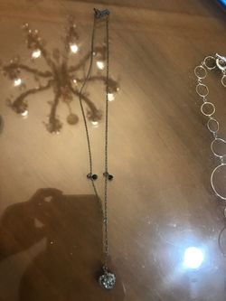 Sterling silver necklace and pendant