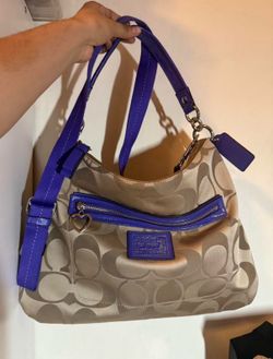 Coach Poppy Tan Monogram