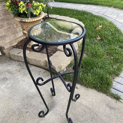 Heavy Duty Wrought Iron Accent Table