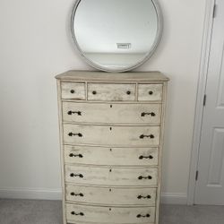  Vintage Wood Dresser White