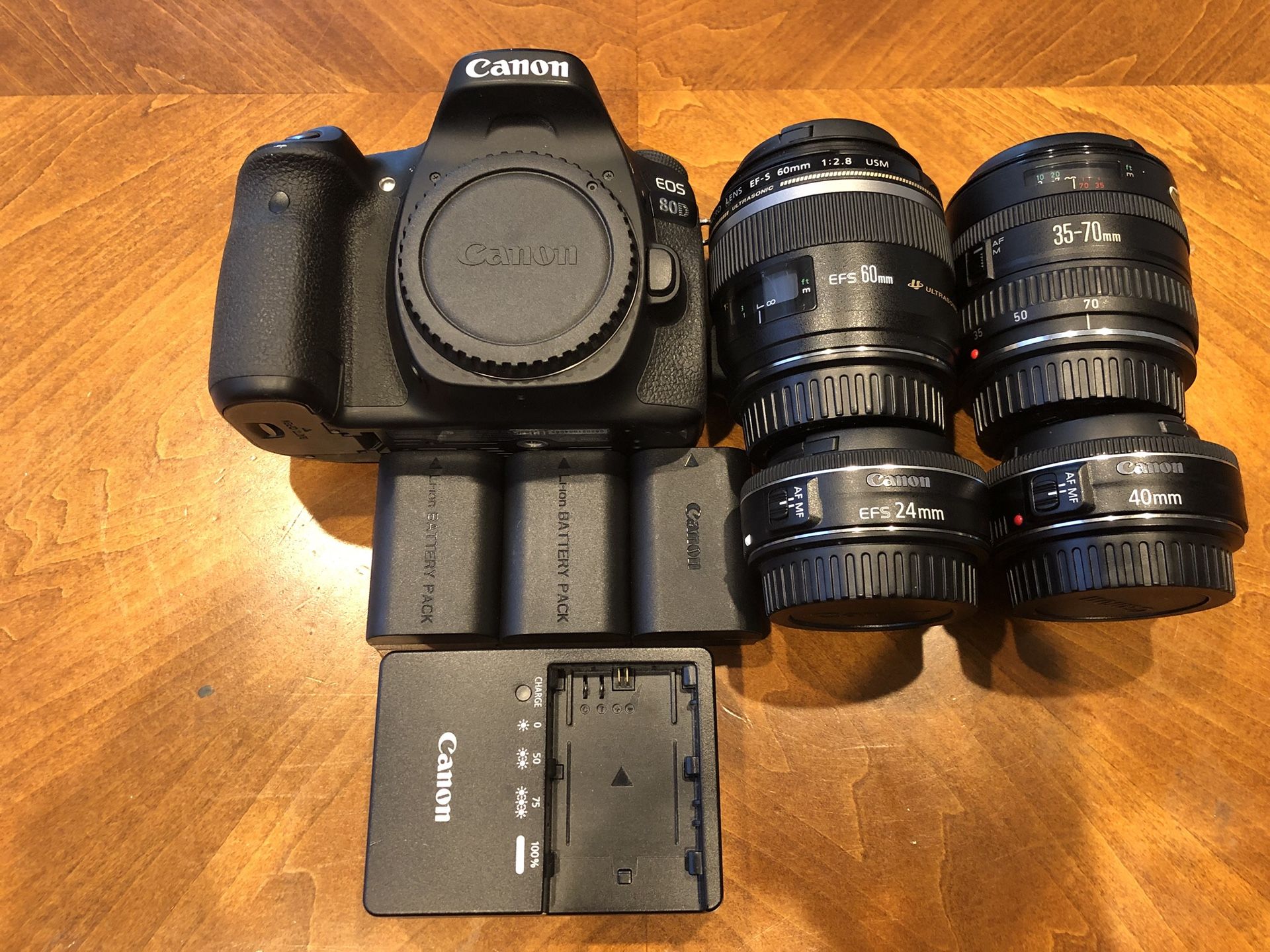 Canon 80D and Lenses