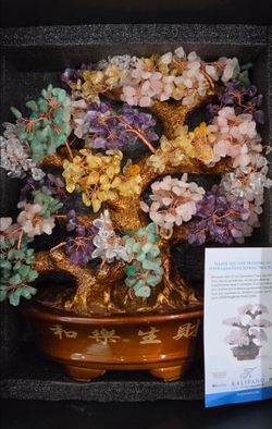 KALIFANO Gemstone Bonsai Tree