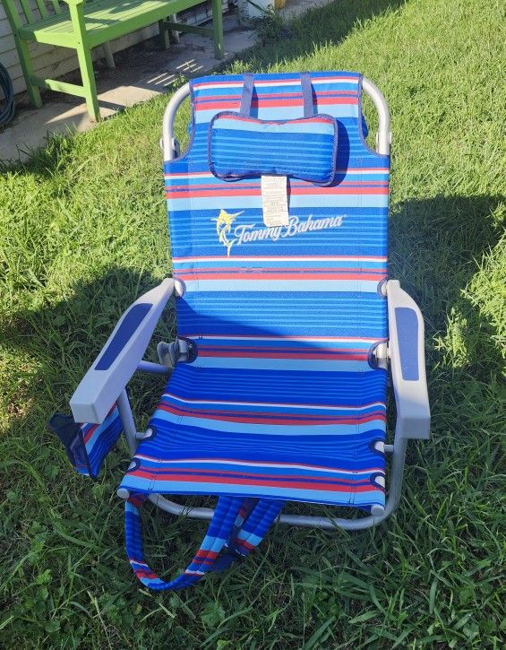  3 Tommy Bahama Backpack Cooler Chairs 
