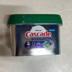 Cascade Platinum Dishwasher Tablets 40 Pack New