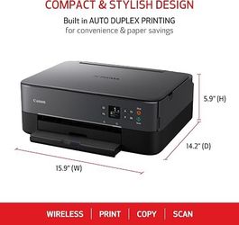 Canon PIXMA TS6420a  Color - All-in-One Wireless Inkjet Printer [Print, Copy, Scan], Works with Alexa | Print, Copy, Scan, Works, Alexa