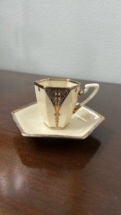 Lenox sterling silver detail espresso cups