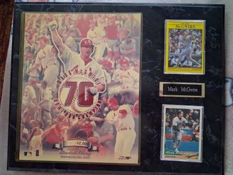 Mark McGwire 70 Home Run Champion Plaque