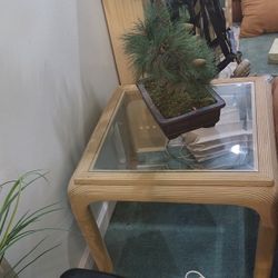 Large Glass Tpo End Table 