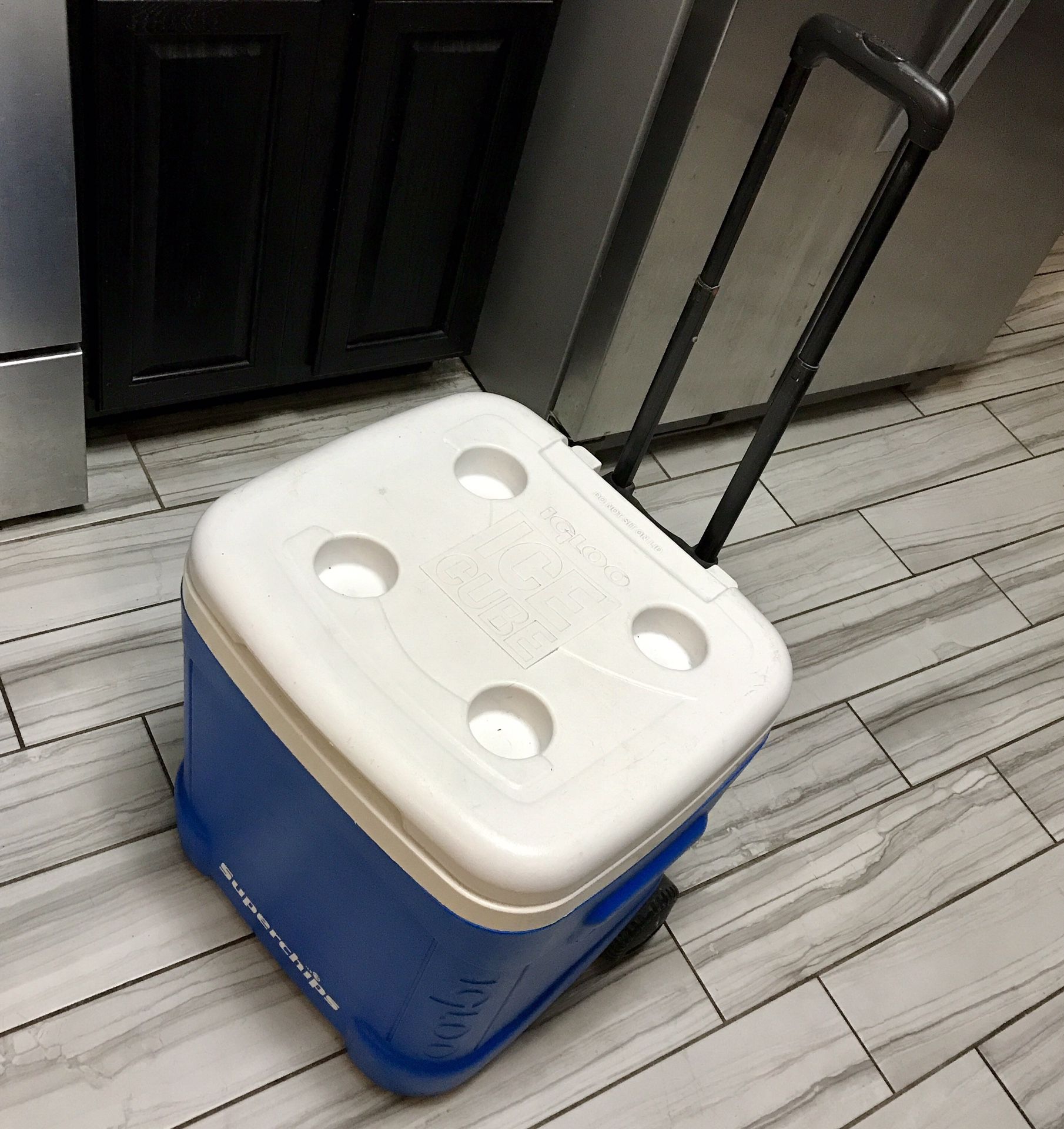 Igloo 60-Quart Ice Cube Roller Cooler - Blue