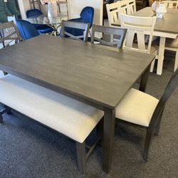 Dining Table With 4 Chairs And A Bench 