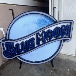 Blue Moon LED Sign