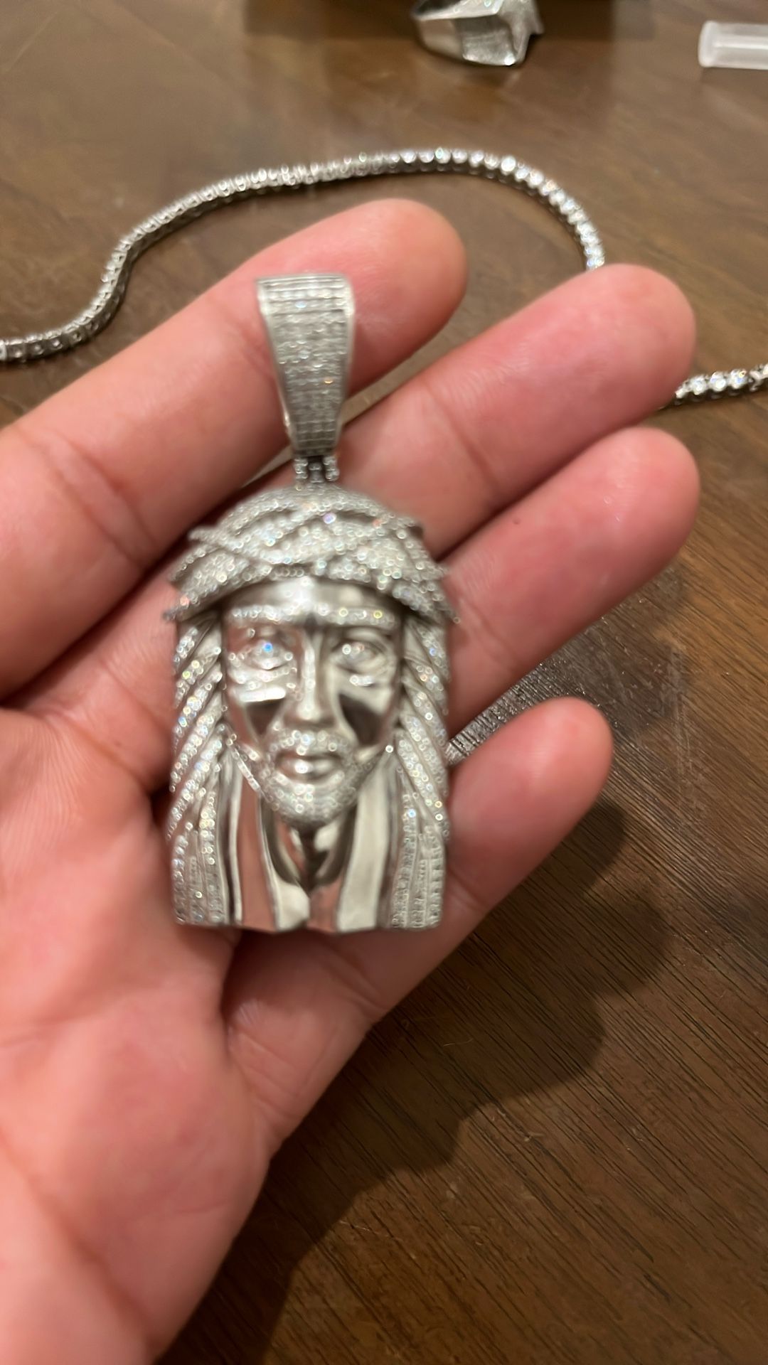 Moissanite Big Jesus Head Vvs
