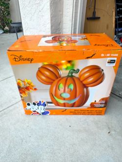 Costco Mickey giant pumpkin Brand New In Box