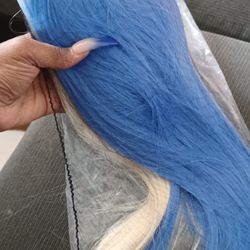 Lace Wig Two Tone Wig Blue &blond
