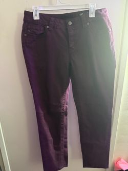 Miss Me Burgundy / Plum Skinny Jeans Size 32 – Y2K Designer Denim