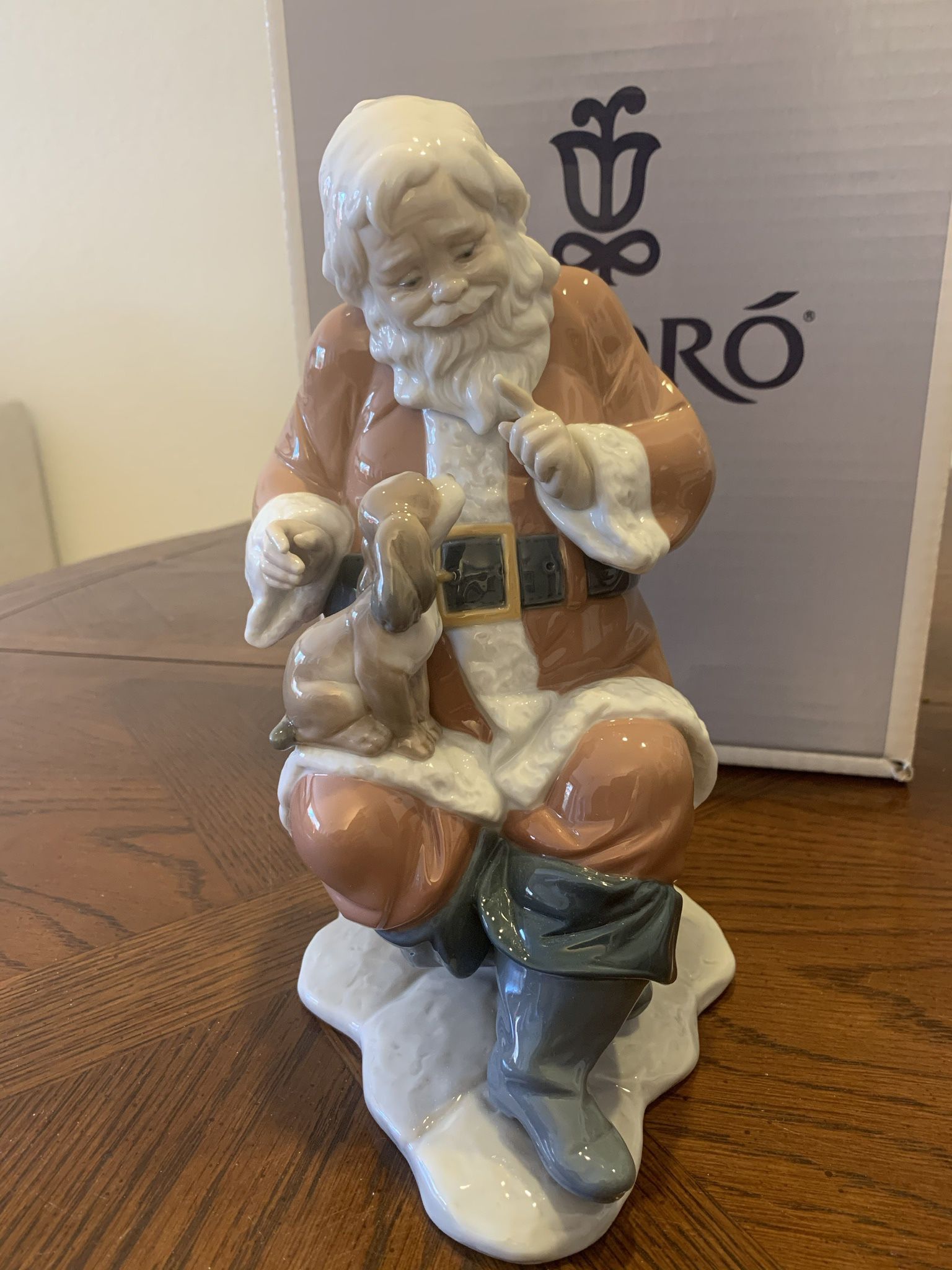 Lladro 'Santa's Little Secrets' Porcelain Figurine