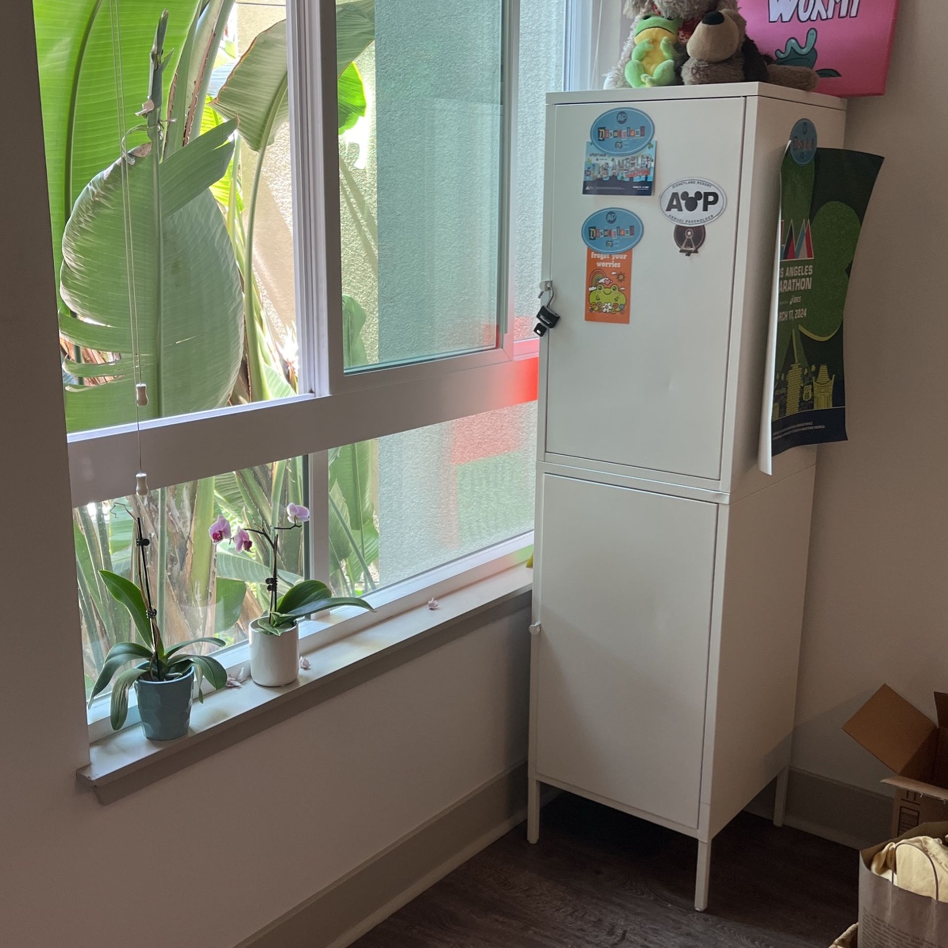 White IKEA Locker Storage Cabinet