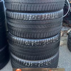 Used 275/35/22 Michelin pilot sport all season full set mount&balance  included $800
