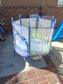 Slide and kids trampoline 3-5yrs