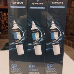 Brand New, SpiroPure SP-LE600 NSF Certified Refrigerator Water Filter for LT600P, 9990, 5231JA2006, 46-9990, 5231JA2006A-S (3-Pack)