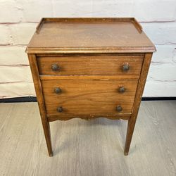 Vintage Sewing Cabinet Nightstand