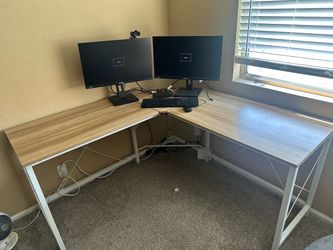 L-shaped desk