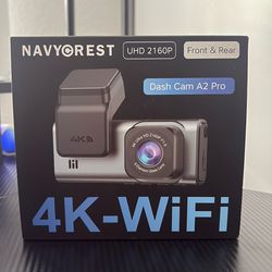 4K Dash Cam A2 Pro Front & Rear – New Never Used (Open Box)